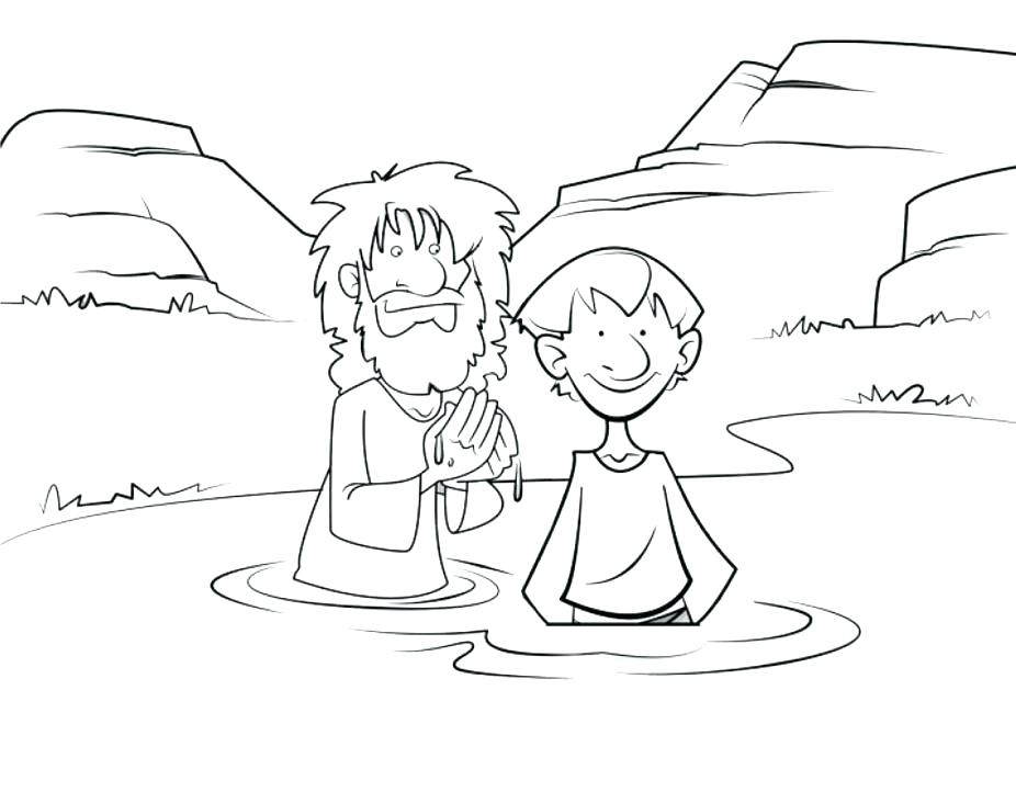 926x722 John The Baptist Coloring Page Baptism Coloring Page Coloring Page
