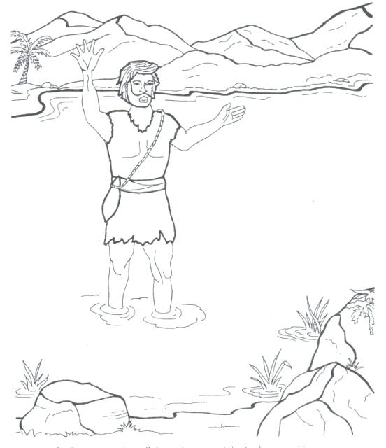 552x640 John The Baptist Coloring Pages School John The Baptist Coloring