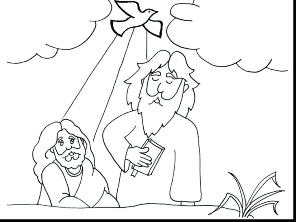 1024x768 Coloring Page Baptism Coloring Pages Superb John The Baptist