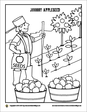 302x385 Johnnyappleseedcoloringpage