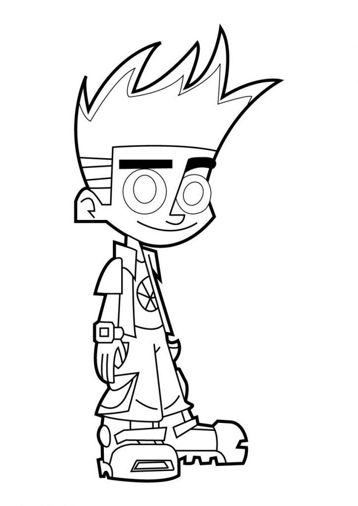 724x1024 Johnny Test Coloring Pages