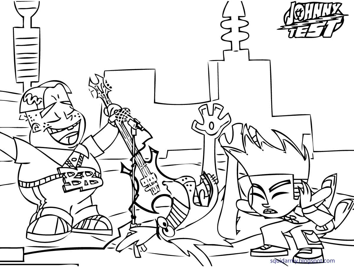 1200x927 Johnny Test Coloring Pages