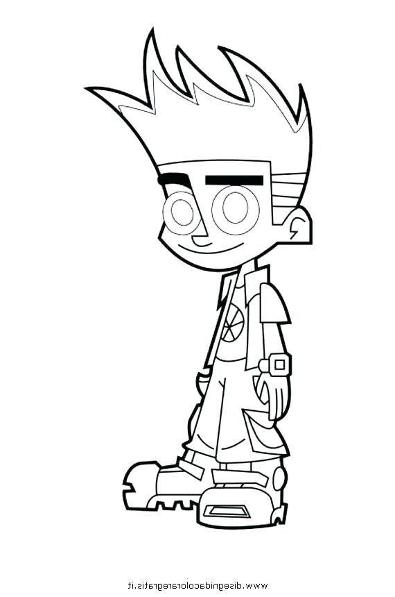 570x860 Coloring Johnny Test Coloring Page
