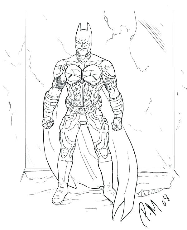 600x739 Batman For Coloring