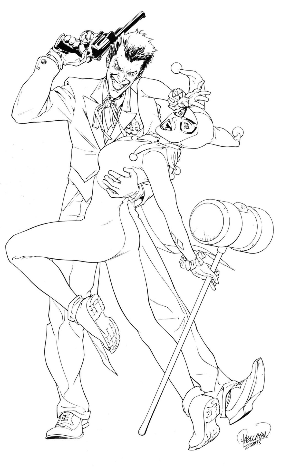 1235x1920 The Joker And Harley Quinn