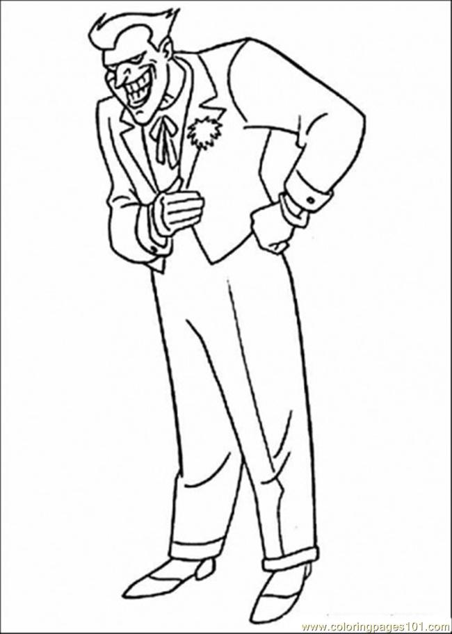 650x912 Joker Coloring Page