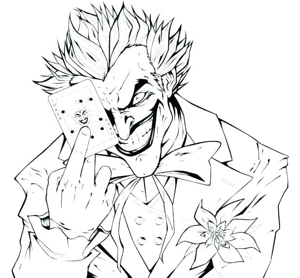 618x572 Joker Coloring Pages Best Joker Coloring Pages Print Marvel