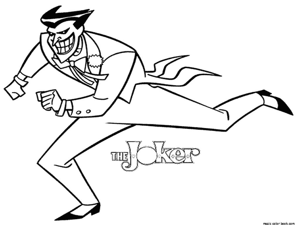 1024x768 Joker Coloring Pages Online Free Batman Batman And Joker Coloring