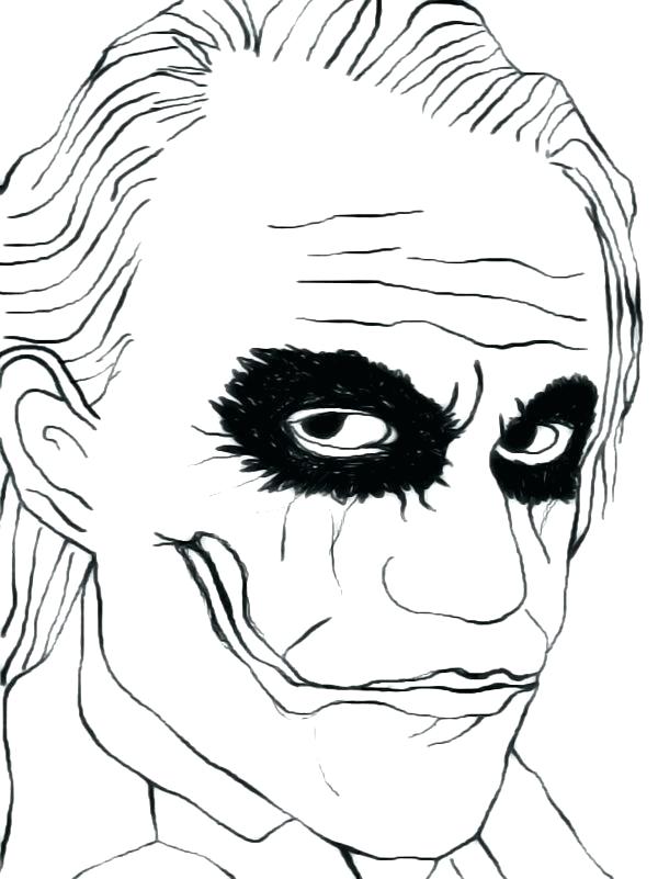 600x801 Joker Coloring Pages