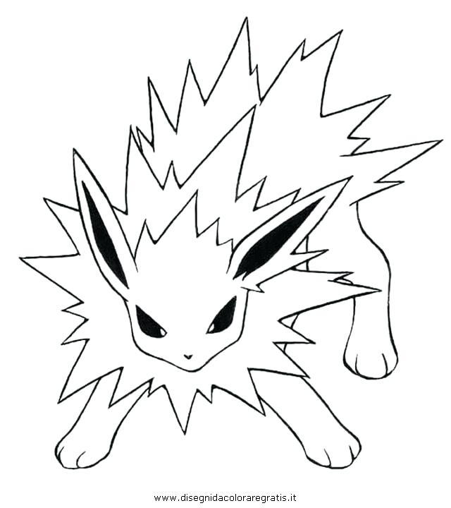 640x720 Jolteon Coloring Pages Coloring Images Coloring Pages Pokemon