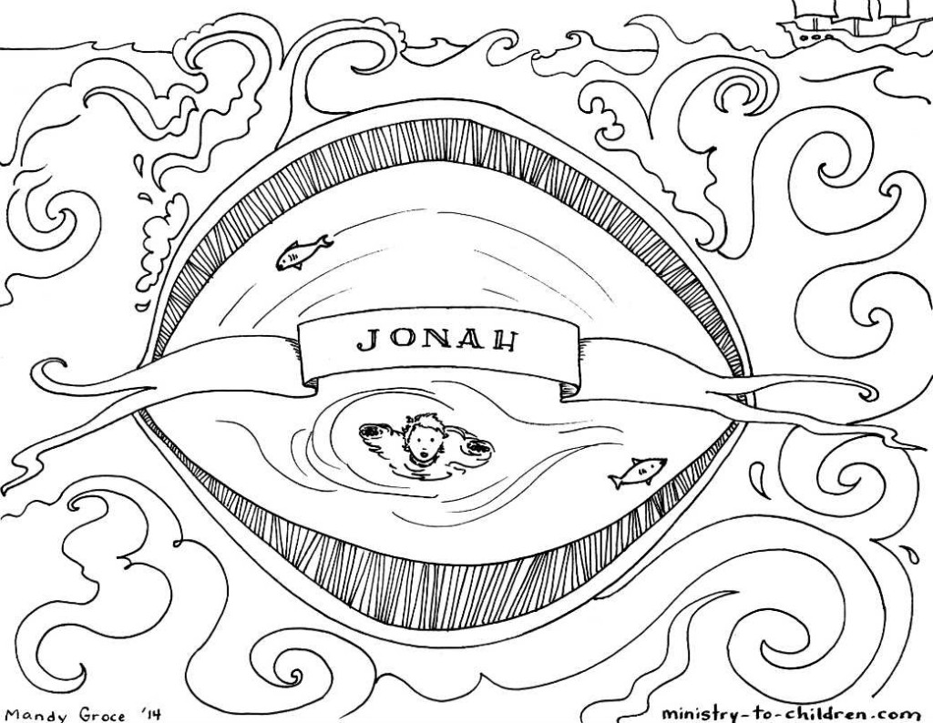 1024x794 Glamorous Books Of The Bible Coloring Pages Jonah And Whale
