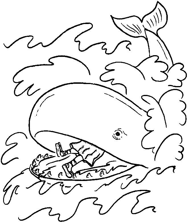 660x780 Jonah And The Whale Coloring Page