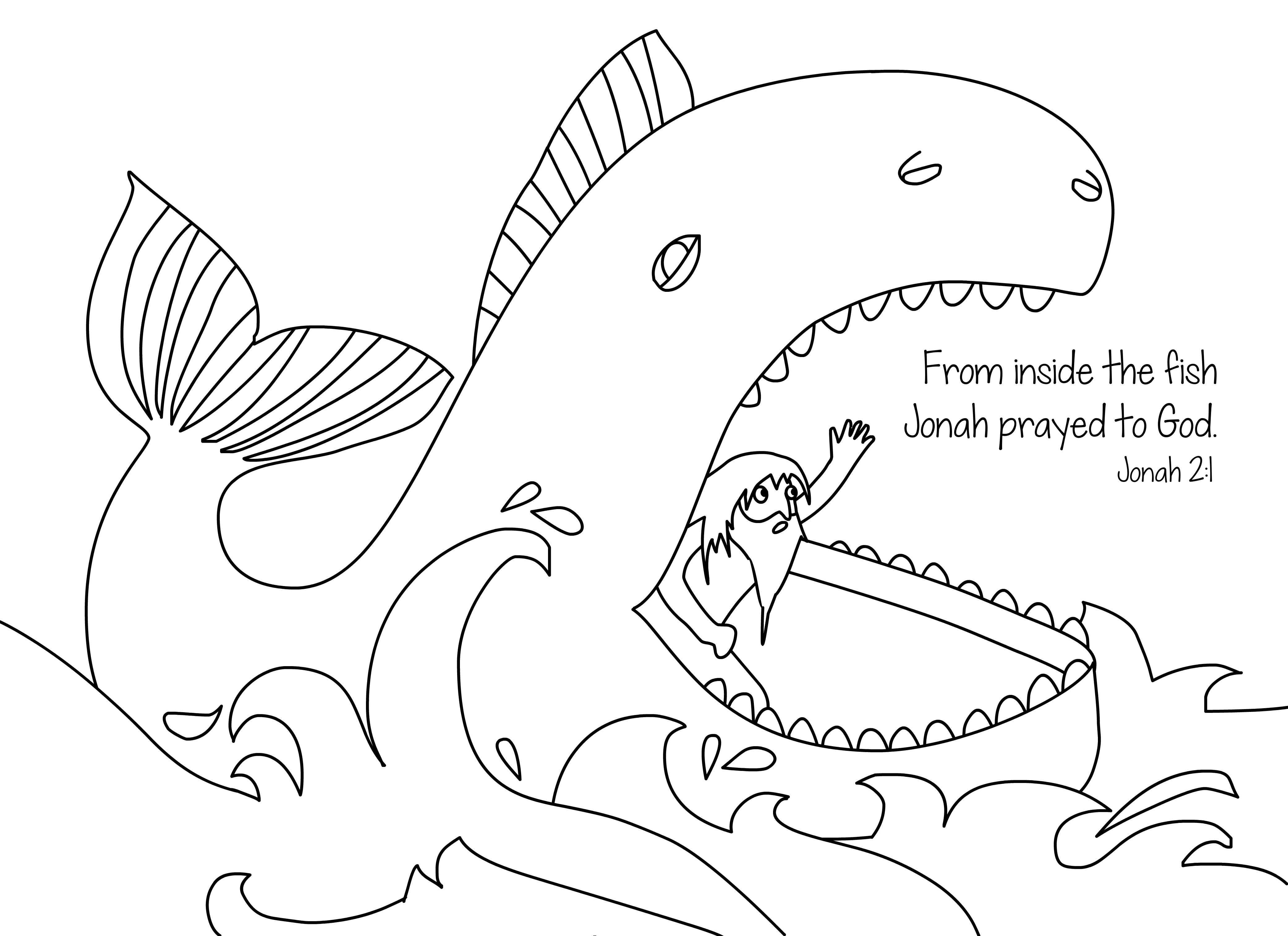 4167x3028 Jonah Coloring Pages New Cool Jonah And The Whale Free Bible