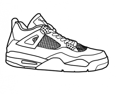 388x312 Concord Jordan Coloring Pages Drawing Jordans Shoes Just