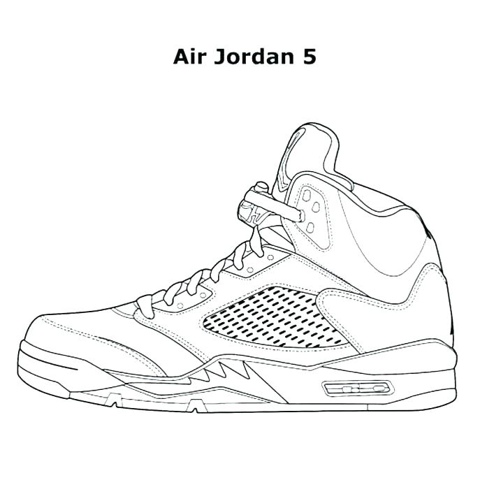 687x687 Jordan Coloring Page Drawing Coloring Pages Air Jordan Coloring