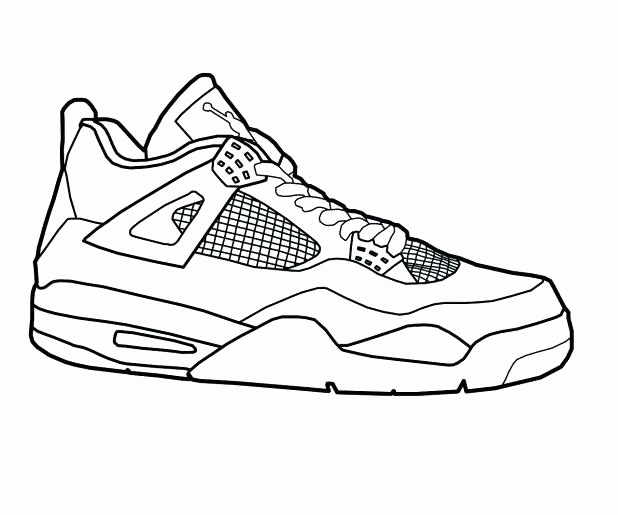 618x515 Jordan Coloring Pages Collection Jordan Coloring Sheets Shoe