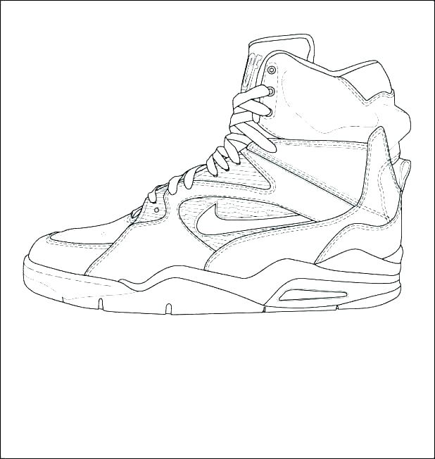 618x652 Air Jordan Coloring Pages