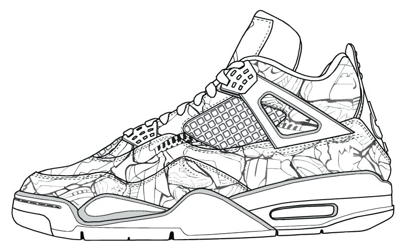 819x507 Jordan Shoes Coloring Pages