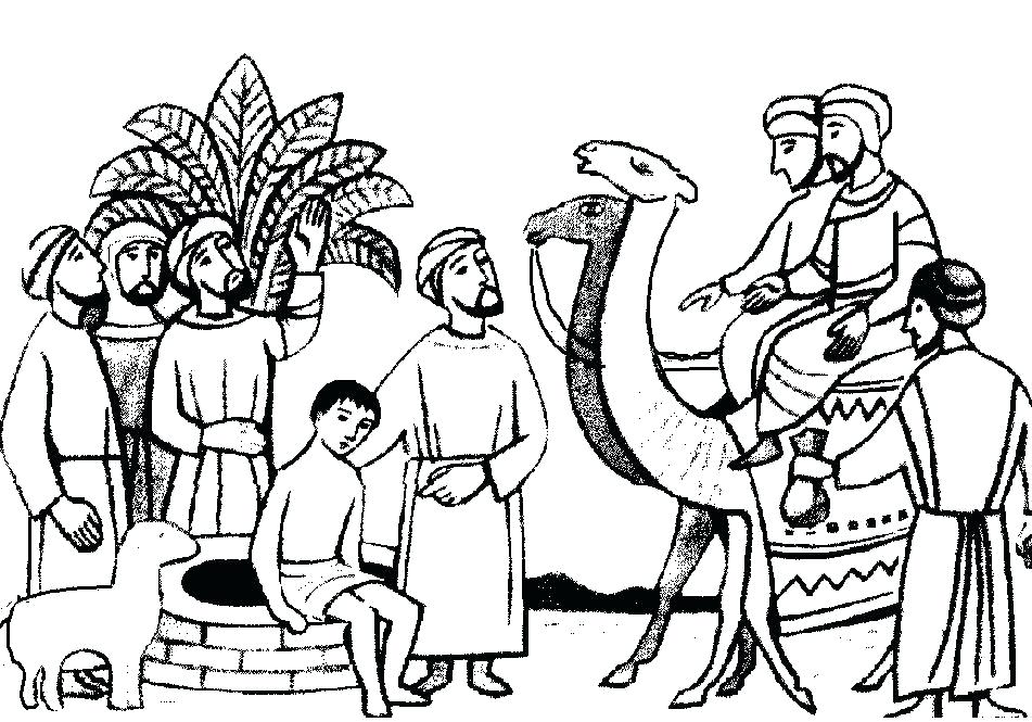 951x665 Joseph And His Coat Many Colors Coloring Page Coloring Page