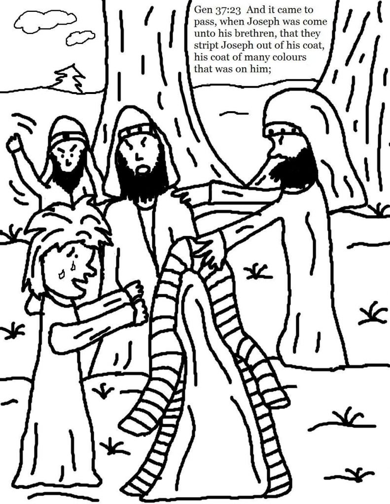791x1024 Joseph And His Coat Of Many Colors Coloring Page Joseph Coat