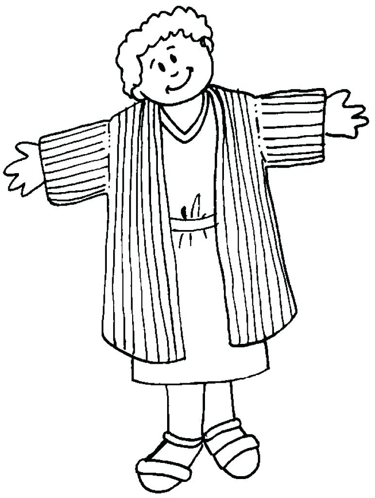 772x1024 Coloring Page Joseph Coat Of Many Colors And The New S