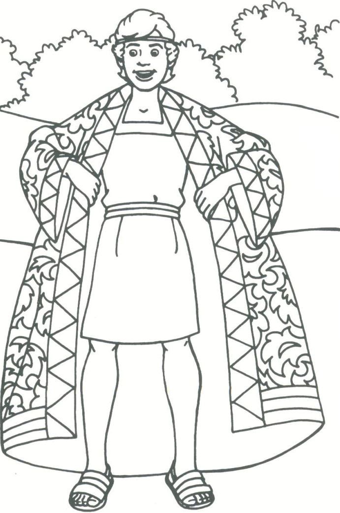 691x1042 Coloring Pages Joseph And The Coat Of Many Colors