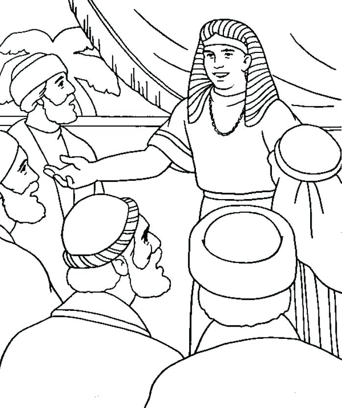 698x832 Colorear La Biblia De Joseph And His Brothers Coloring Pages Free