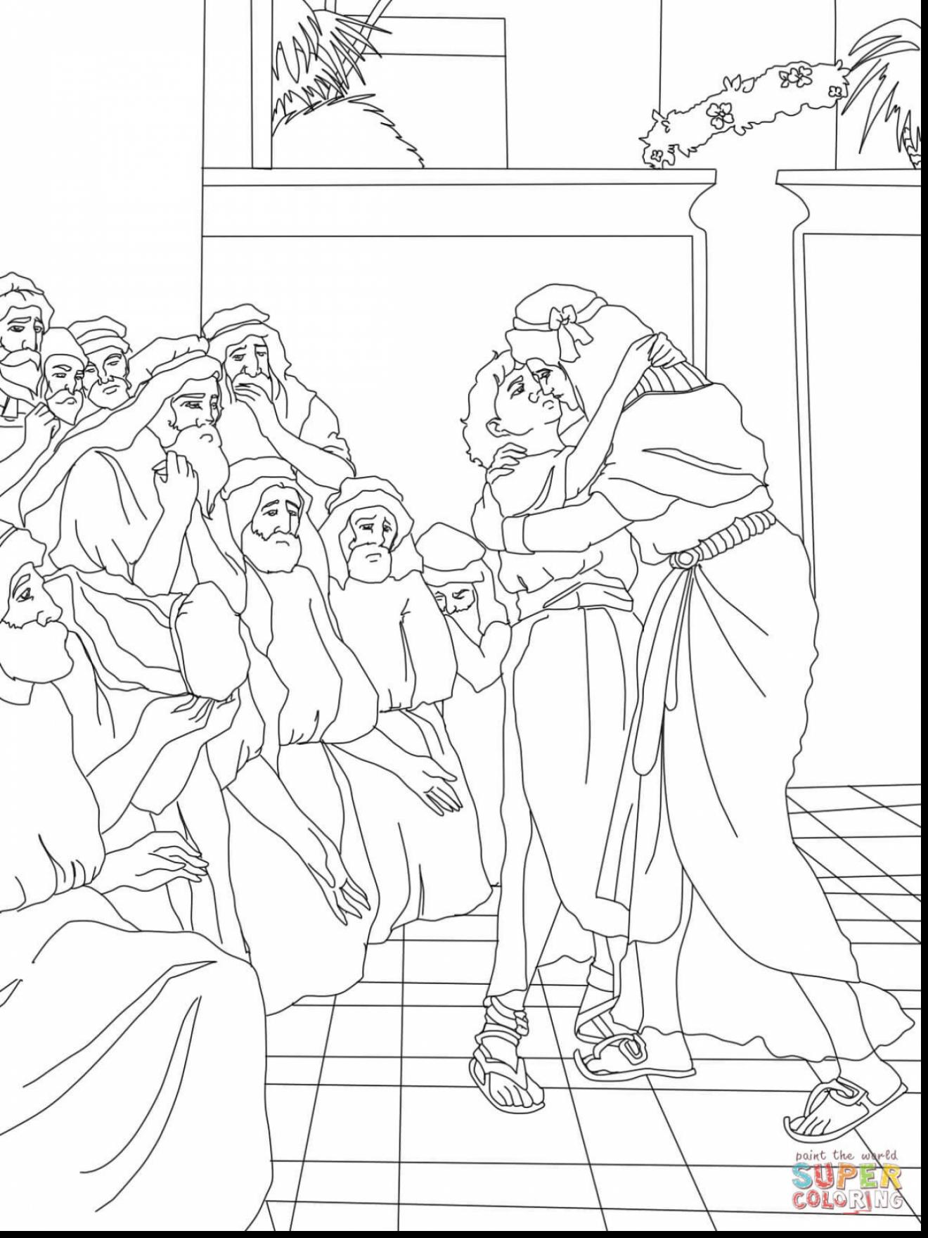 1320x1760 Impressive Joseph Forgives His Brothers Coloring Page With Pages