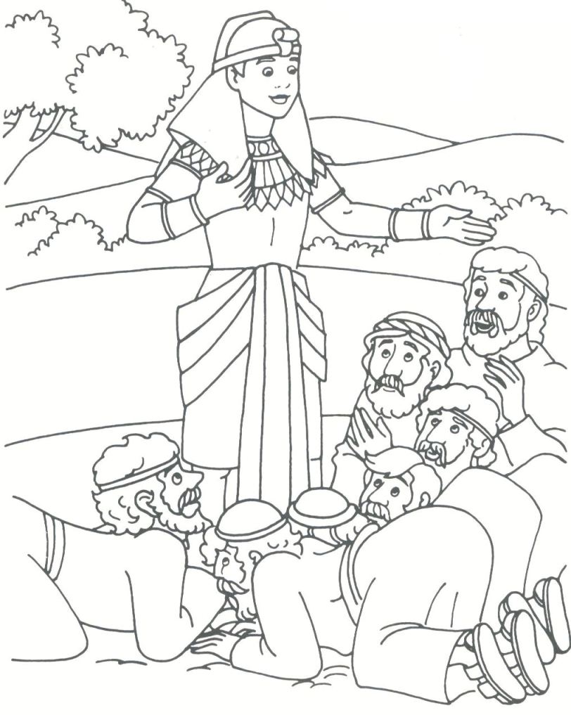 812x1017 Stylish And Peaceful Joseph Bible Story Coloring Pages