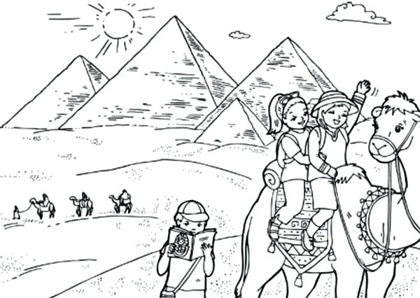 600x426 Egypt Coloring Page Pyramids With Ian Coloring Pages Joseph Egypt