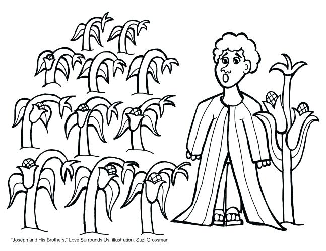 647x500 Joseph And His Brothers Coloring Page