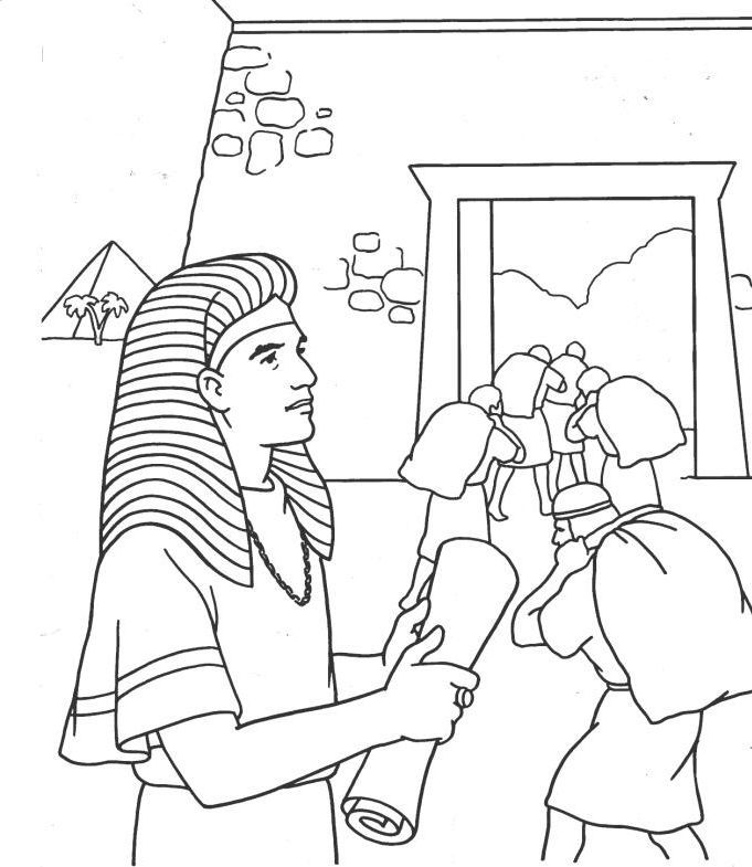 681x785 Joseph And The Coat Of Many Colors Coloring Page