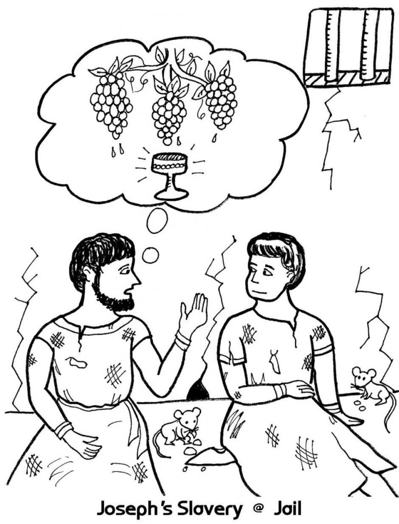 779x1024 Joseph In Prison Coloring Pages