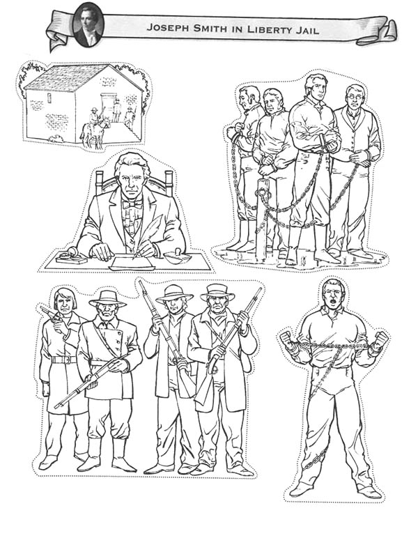 600x772 Joseph Smith In Liberty Jail Coloring Page