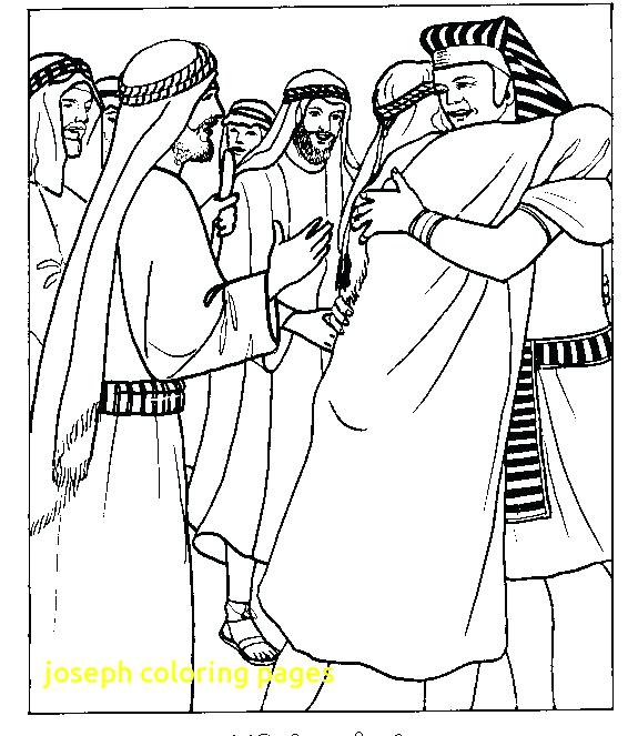 575x663 Joseph Sold Into Slavery Coloring Pages With Bible Story Page