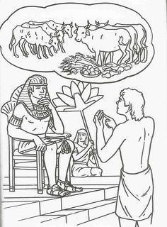 236x320 Joseph In Egypt Bible Story Coloring Page Sunday School