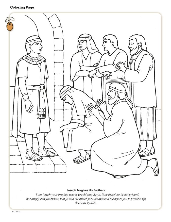 694x902 Joseph Forgives His Brothers Sunday School, And Bible