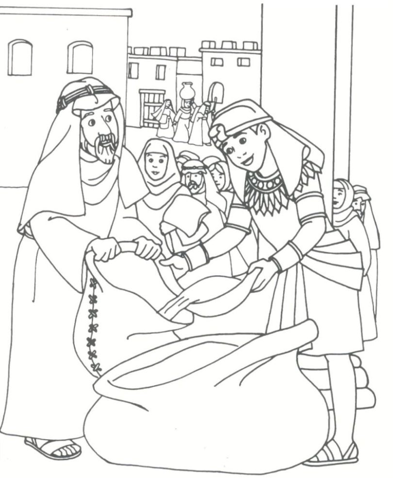 810x985 Joseph Son Of Jacob Coloring Pages Free New