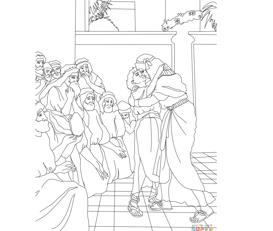 Jacob And His 12 Sons Coloring Page Coloring Pages