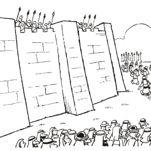 300x300 Free Coloring Pages For Joshua And The Battle Jericho Best