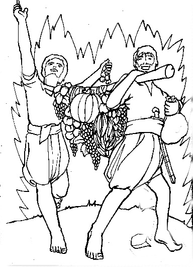384x530 Spies Coloring Page Bible