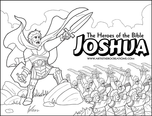 500x384 The Heroes Of The Bible Coloring Pages Joshua