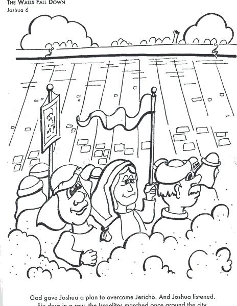 464x600 Joshua And Jericho Coloring Pages