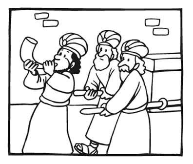 396x336 Joshua And The Battle Of Jericho Coloring Page Free Download