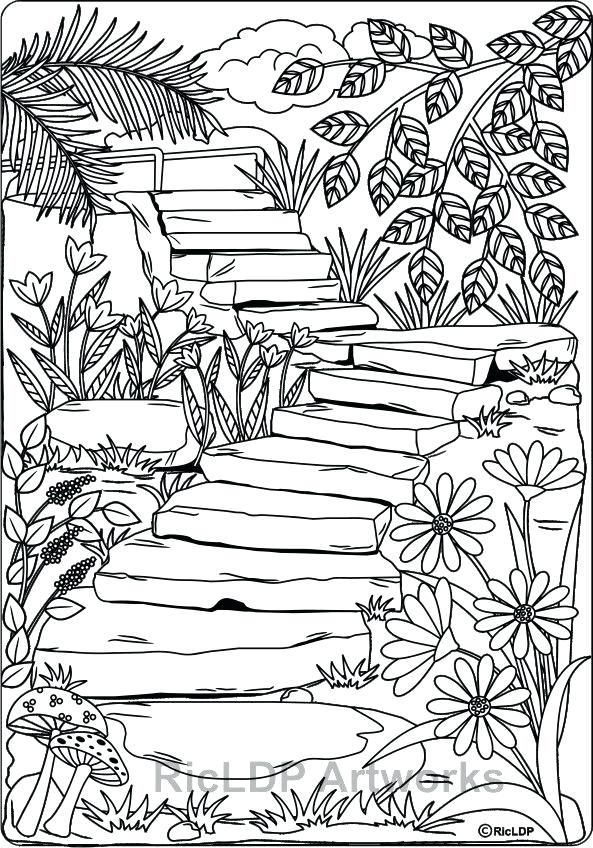 593x848 New Journal With Coloring Pages Or Coloring Pages Nature Coloring