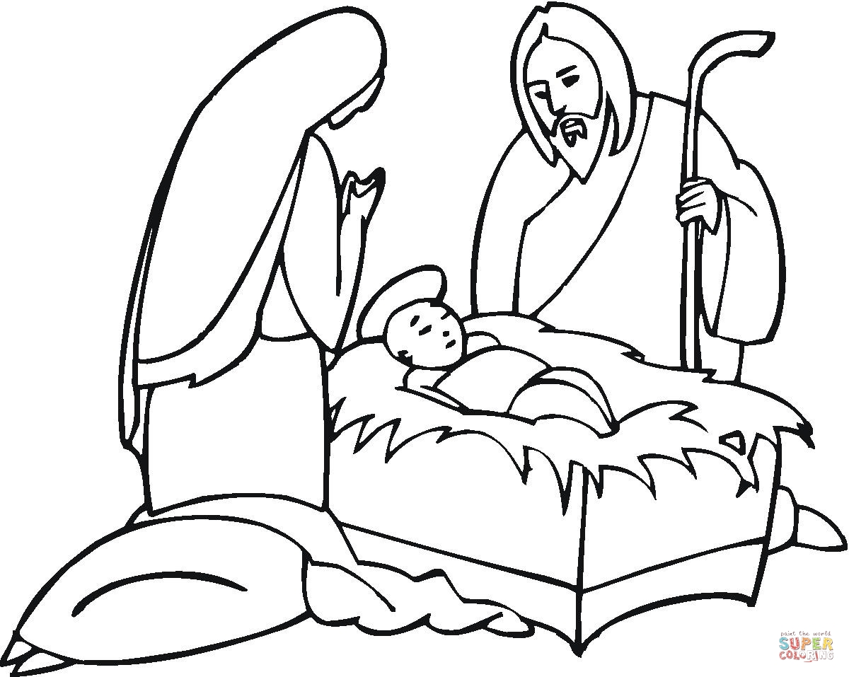 1200x957 Mary And Joseph Coloring Pages