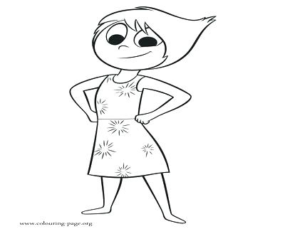 400x322 Joy Inside Out Coloring Page Inside Out Characters Coloring Pages