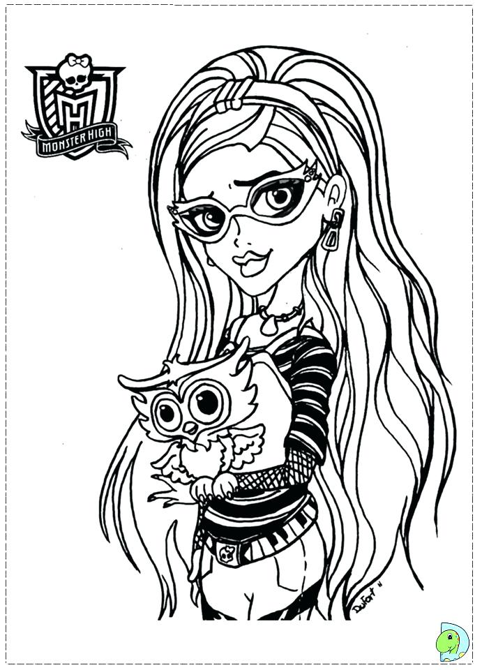 691x960 Coloriage De Monster High Clawdeen Wolf Monster High Coloring