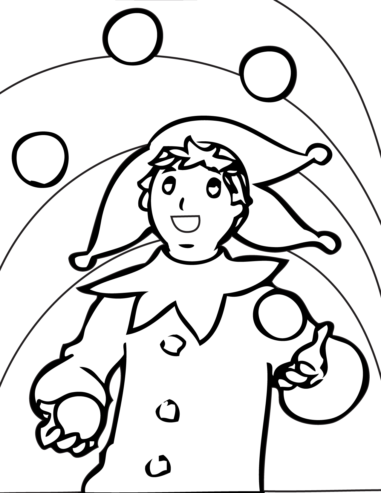 1275x1650 Juggling Coloring Page