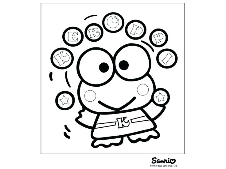 736x552 Keroppi Coloring Pages Ball Juggling Coloring Pages Keroppi